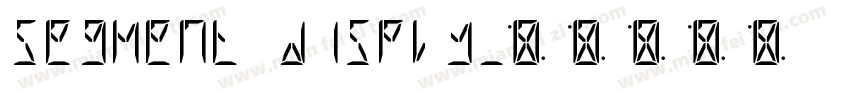 segment disply字体转换